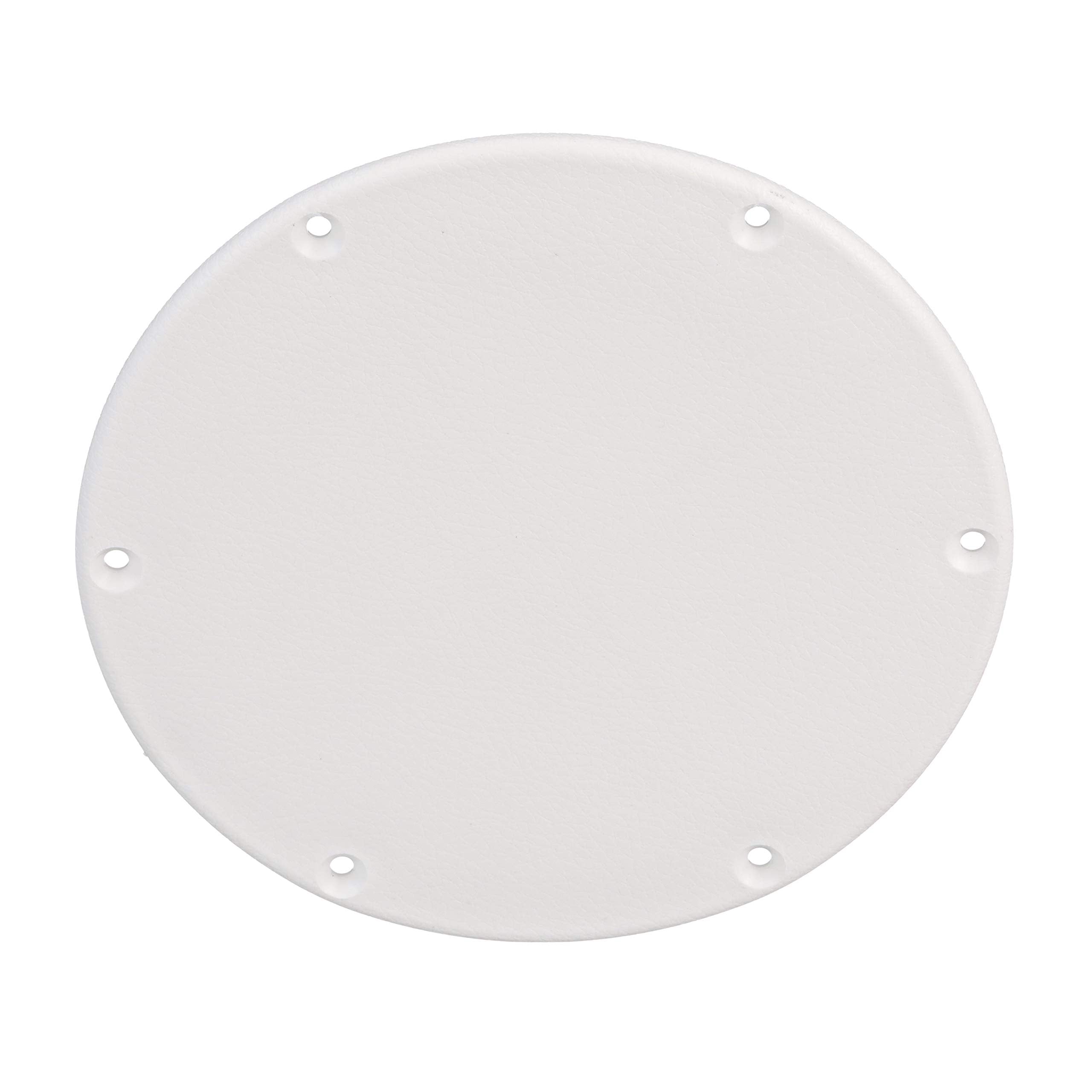 Seachoice Mounted Boat Plate Cover, Arctic White Finish, Up to 6 in.