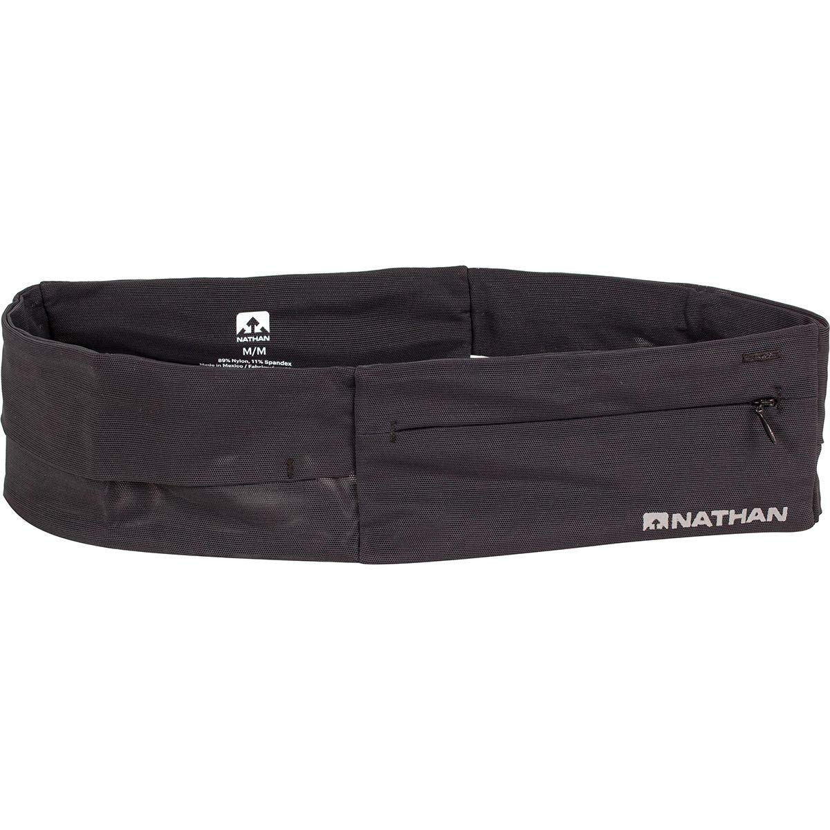 Nathan Zipster Running Belt for Men and Women, Bounce Free Waist Pack, Running Fanny Pack Women, Pockets with Zippers, Fits All 