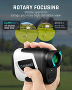 Cammoo Golf Hunting Rangefinder With Slope, 1100Y Range Finder Golfing With 5 Mode, 6X Magnification, Usb Charging, Clear&Accura