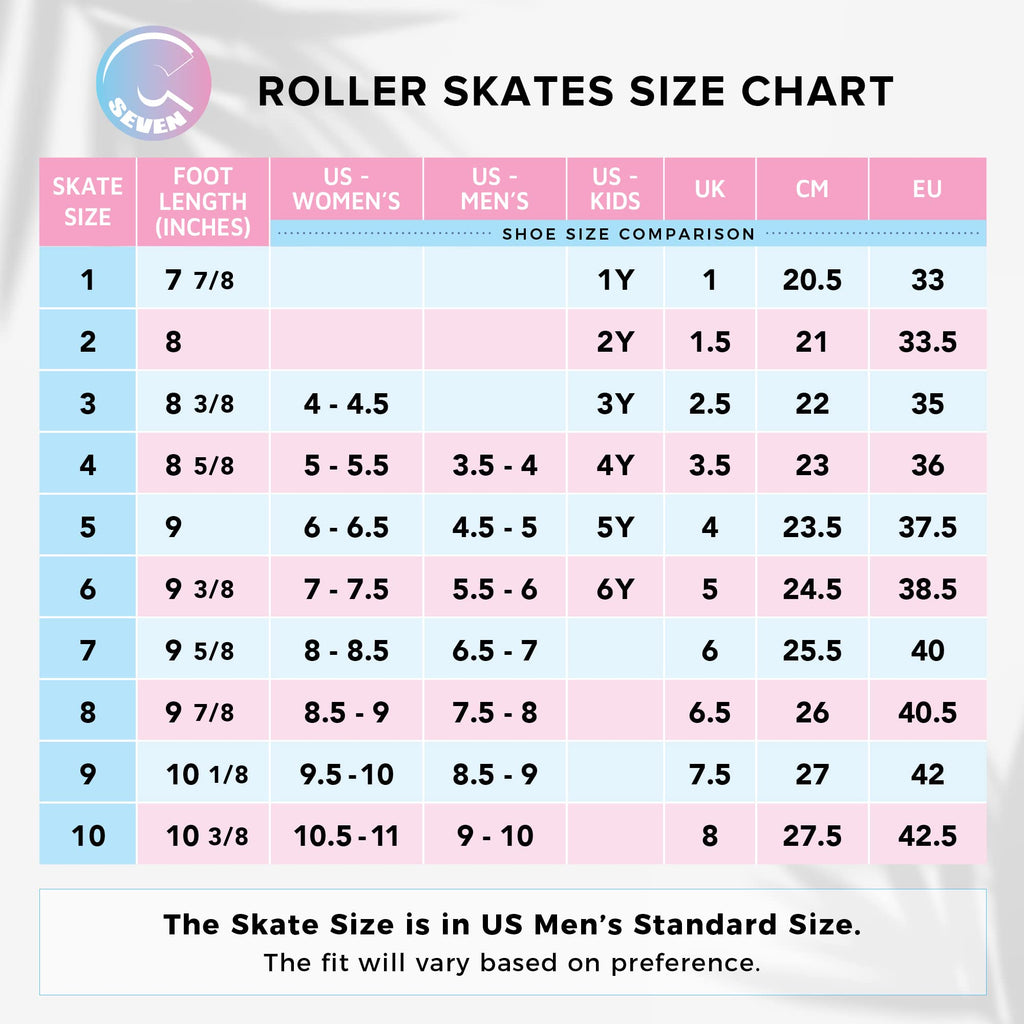 C Seven C7Skates Quad Roller Skates | Retro Design (Black, Women'S 11 / Men'S 10)