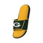 FOCO Green Bay Packers NFL Mens Foam Sport Slide - L