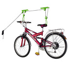 Bike Hanger Set - Set Of 2 Overhead Pulley System Bike Hangers For Garage With 100Lb Capacity For Bicycles By Rad Sportz