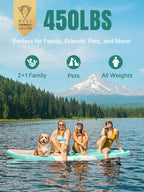 Niphean Paddle Board with Seat, 106 Paddleboard Inflatable Paddle Board with Seat Anti-Slip EVA Deck, Inflatable Paddle Boards f