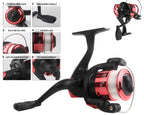 Telescopic Fishing Pole Reel Combo, 2Pcs 5.9Ft Collapsible Rods, 2Pcs Spinning Reels, Fishing Lures Hooks, Fishing Tackle Bag Al
