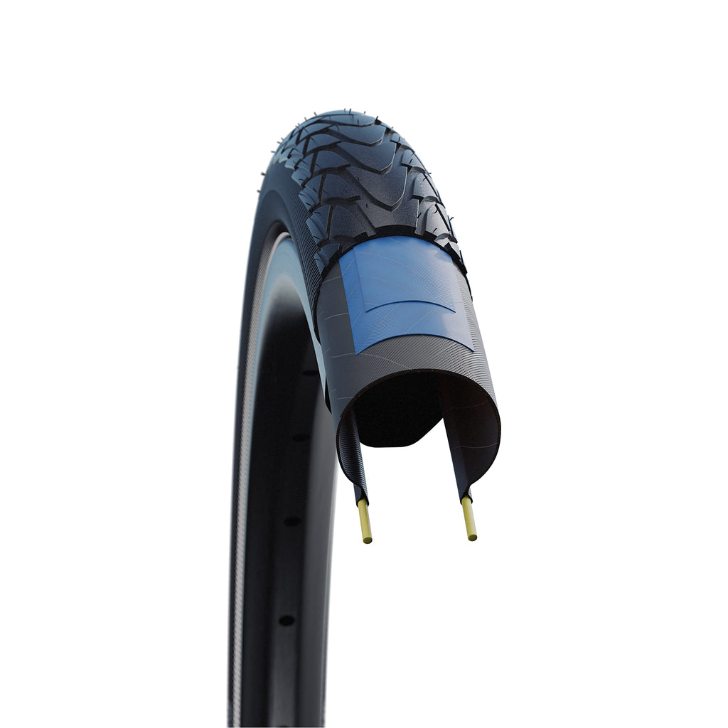 Schwalbe, Marathon Racer, Tire, 20''X1.50, Wire, Clincher, Roadstar, Raceguard, 67Tpi, Black