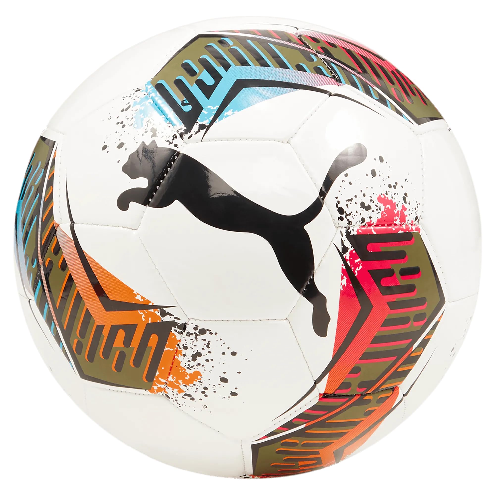 Puma Unisex Futsal 3 Machine Stitch Soccer Ball, 4, Puma White-Garnet Rose-Dusty Aqua