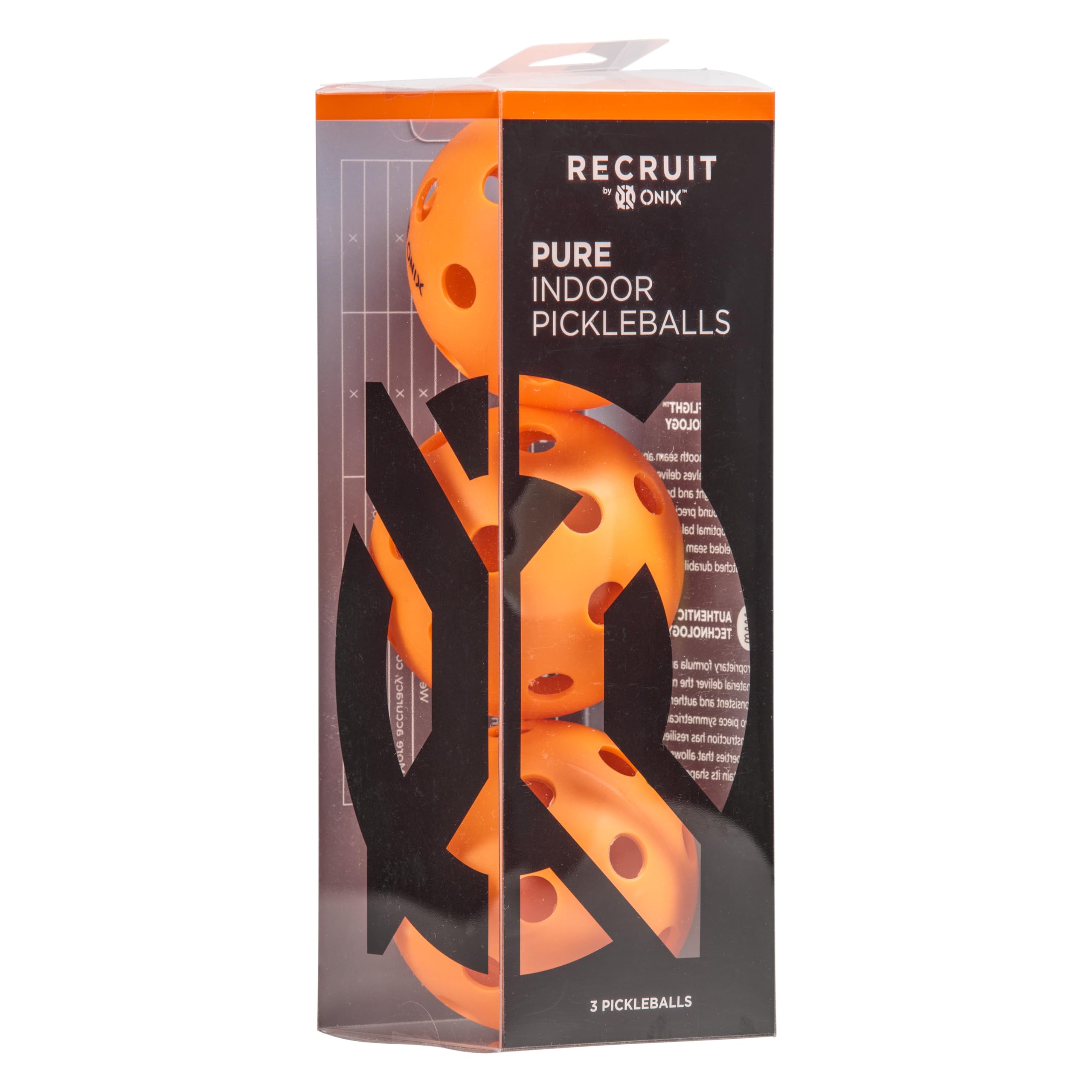 Onix Recruit Indoor Pickleball Ball, 3