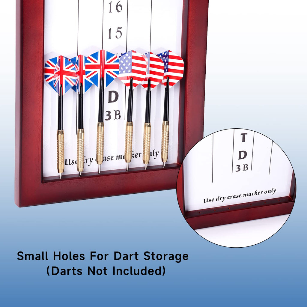 Gse Dry-Erase Dart Scoreboard For Dart Board Cricket And 01 Dart Games With Marker (Dry-Erase Scoreboard)
