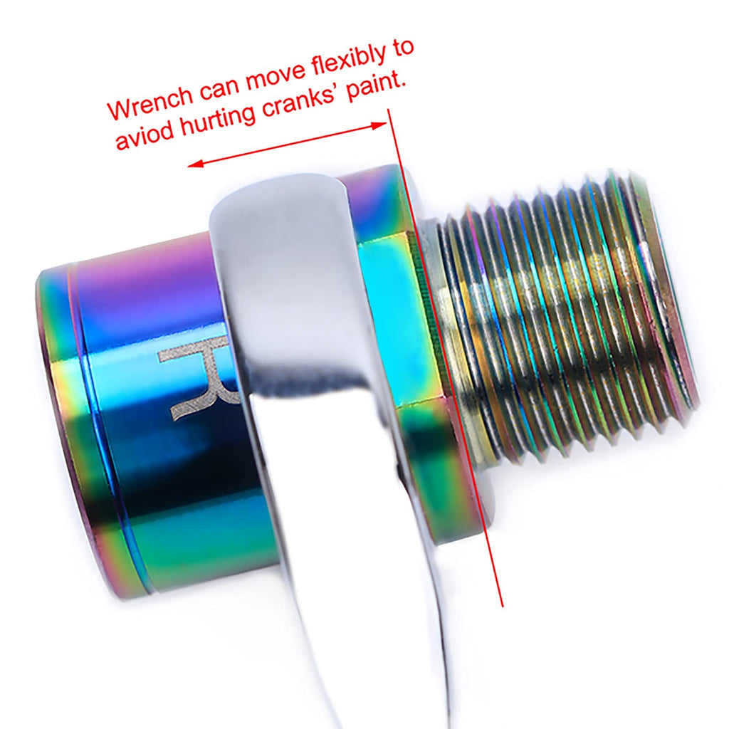 Bike Pedal Extenders, Titanium Alloy Extended Pedal Spacer With Washers Extended 16/20Mm Hollow Foot Pedal Extenders For 9/16''