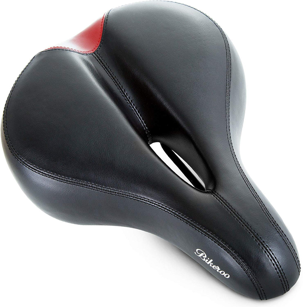 Bikeroo Bike Seat Cushion For Women - Universal Memory Foam Bicycle Seat For Mountain, Road, Exercise Bike - Comfortable Padded