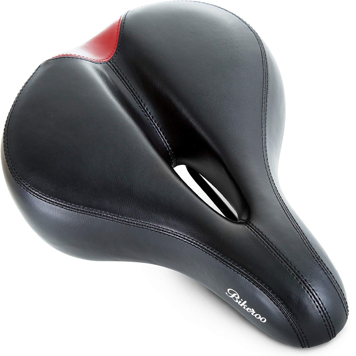 Bikeroo Bike Seat Cushion For Women - Universal Memory Foam Bicycle Seat For Mountain, Road, Exercise Bike - Comfortable Padded