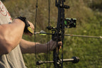Tru-Fire Edge Buckle Foldback Adjustable Archery Compound Bow Release - Black Wrist Strap With Foldback Design