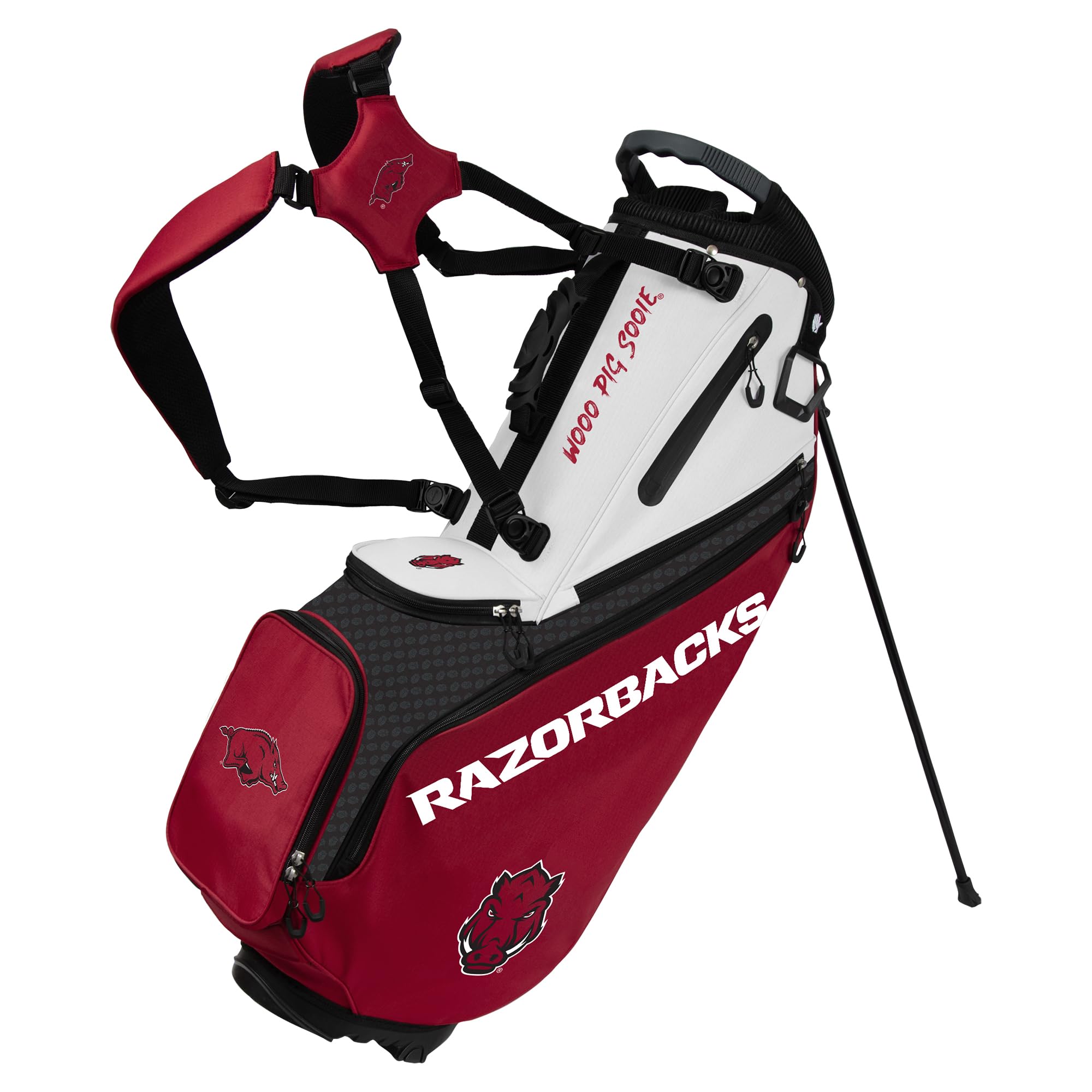 Team Effort Back Nine Stand Bag NCAA Arkansas Razorbacks