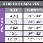 O'Neill Wetsuits Women'S Reactor Uscg Life Vest, Navy/River/Turquoise, 6