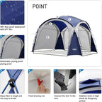 Unp Easy Sun Shelter Beach Tent Pop Up Canopy Event Cabana Upf 50+ Shade Tent 4-6 Person Rainproof, Waterproof For Camping Trips