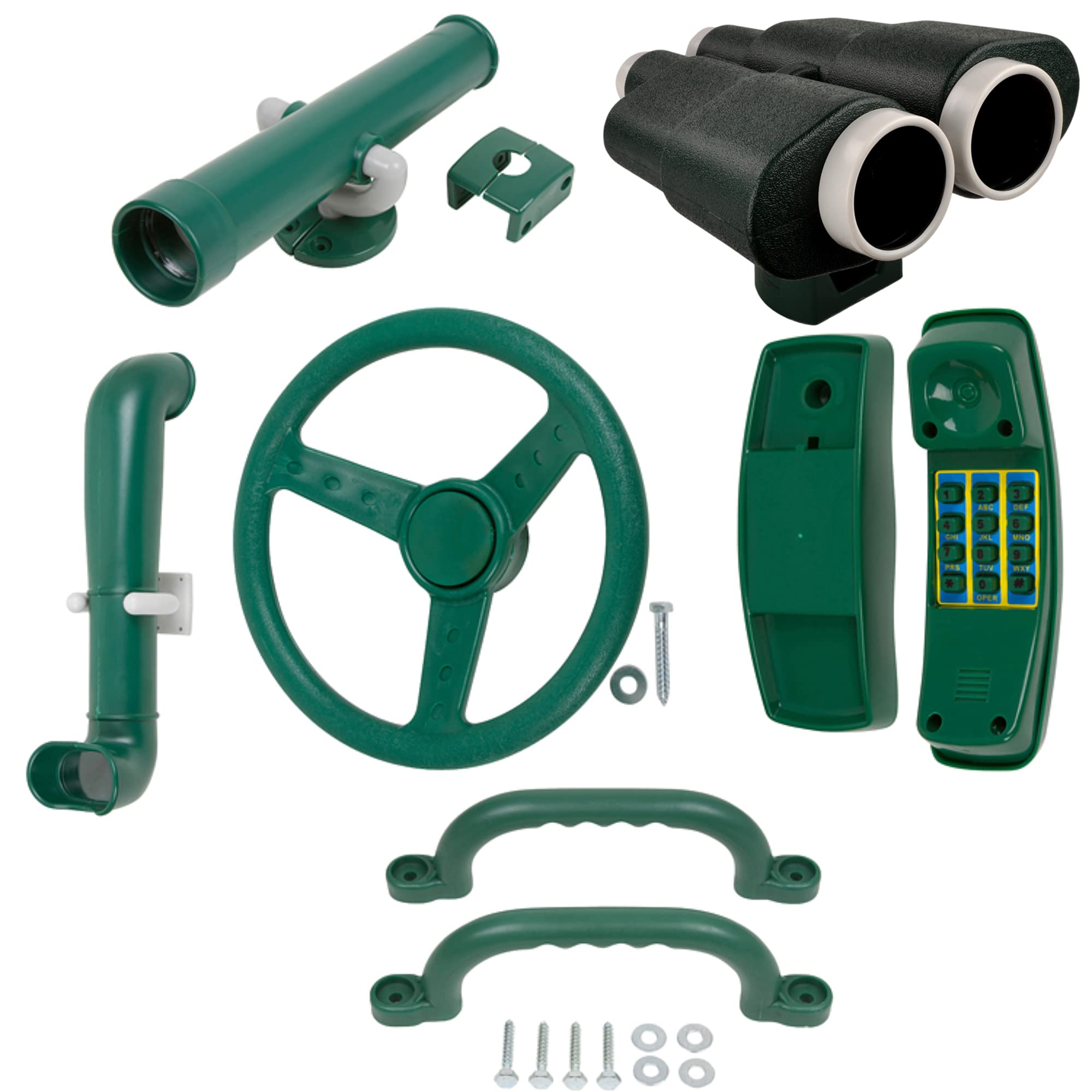 Swing Set Stuff Deluxe Accessories Kit Sss Logo Sticker Playground, Green