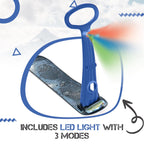 Geospace Winter Fun Foldable Snow Scooter, Ski Skate, Ski Skooter, Snow Sled, And Kids Snowboard With Led Light - Multi-Purpose