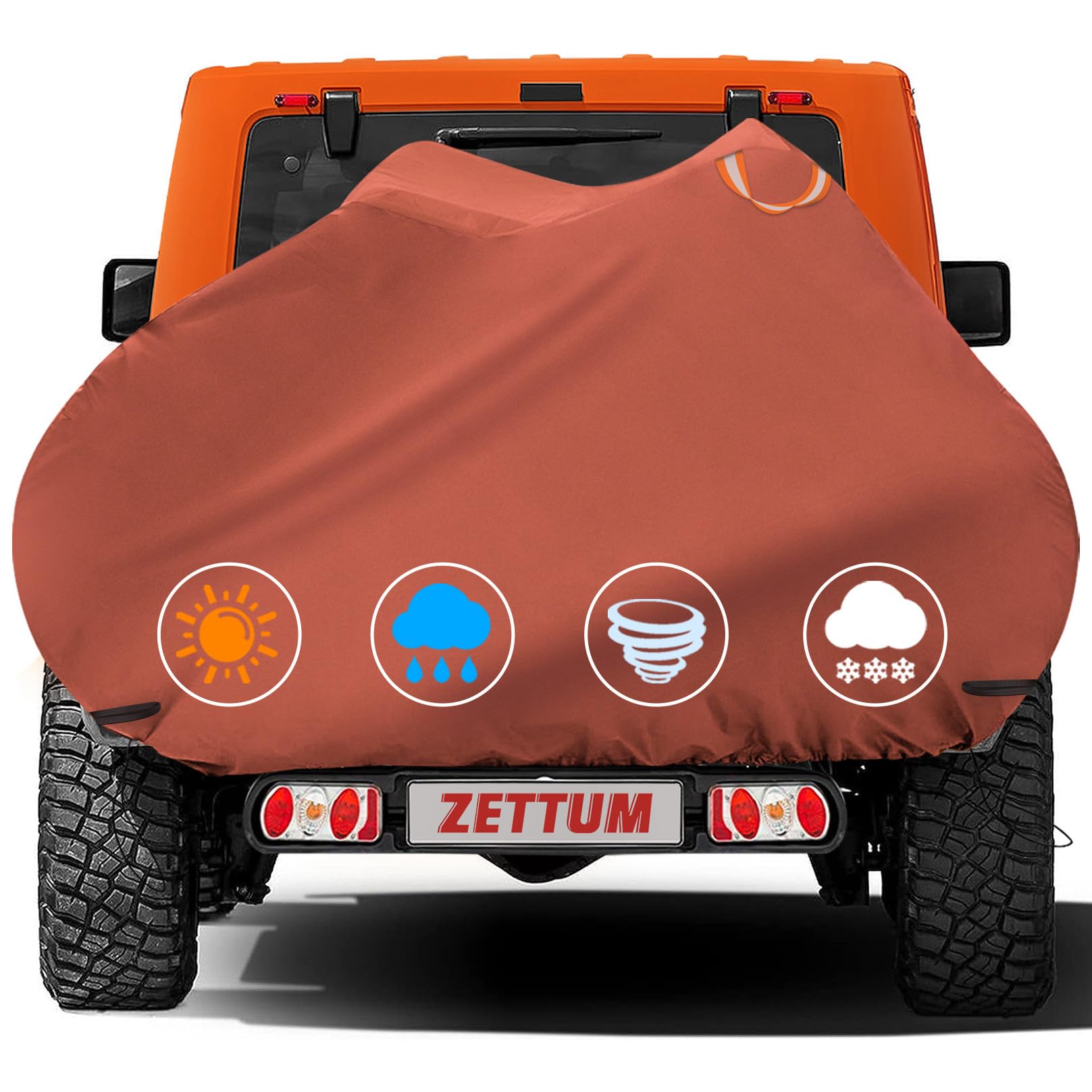 Zettum Bike Cover For Transport 3 Bikes - Outdoor Bike Covers For 3 Bikes On Rear Bike Rack Transport Heavy Duty Waterproof, 600