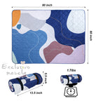 Exclusivo Mezcla Waterproof Picnic Blankets 3-Layer 60X80 Inch Large Sandproof Beach Blanket Foldable Outdoor Blanket For Campin