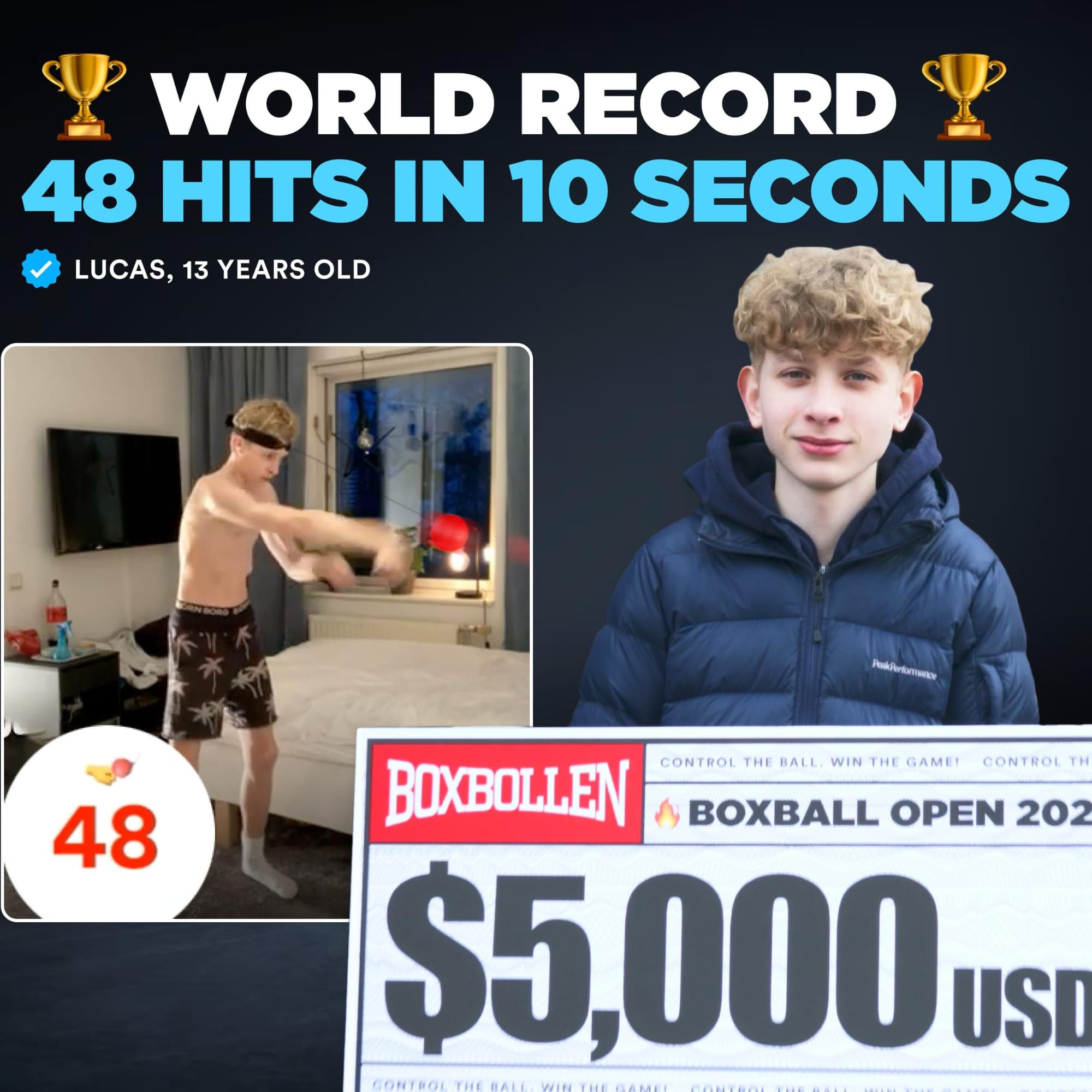 Boxbollen Original With App, Used By Celebrities - Mma Gear Boxing Ball - Boxing Reflex Ball With Adjustable Strap - Interactive