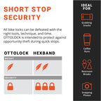 Ottolock Combination Bike Lock | Lightweight, Compact & Easy To Use | Theft Deterrent For Quick Stops | Cycling & E-Mobility (St