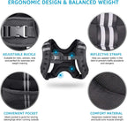 Henkelion Weighted Vest Weight Vest For Men Women Kids Weights Included Body Weight Vests Adjustable For Running Training Workou