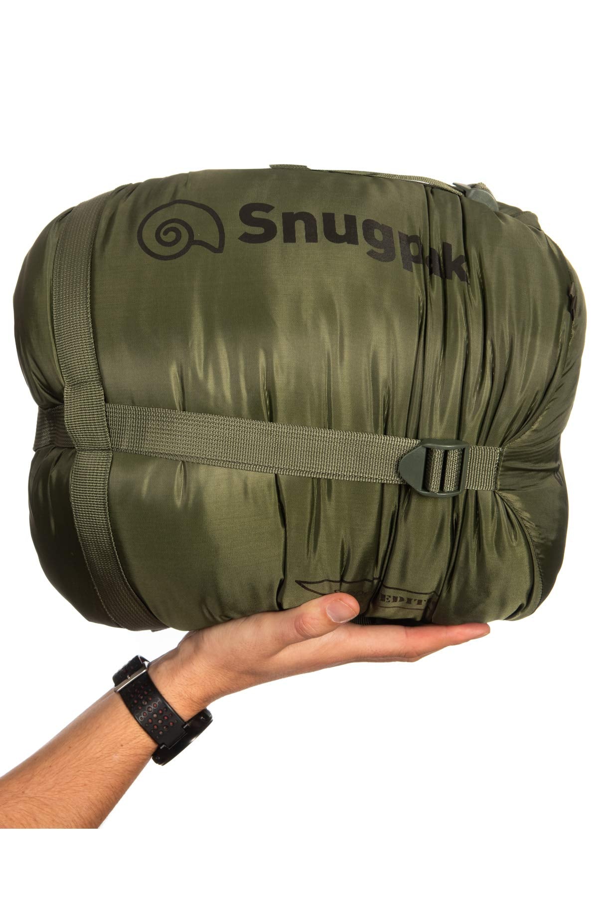 Snugpak Basecamp Ops Sleeper Expedition Sleeping Bag With Compression Stuff Sack, Insulated, Olive