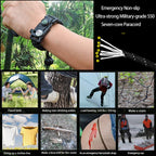 Daarcin Survival Paracord Bracelet,Fire Starter,Waterproof Sos Light, Compass, Whistle, Adjustable Ak87 20 In 1,Outdoor Ultimate