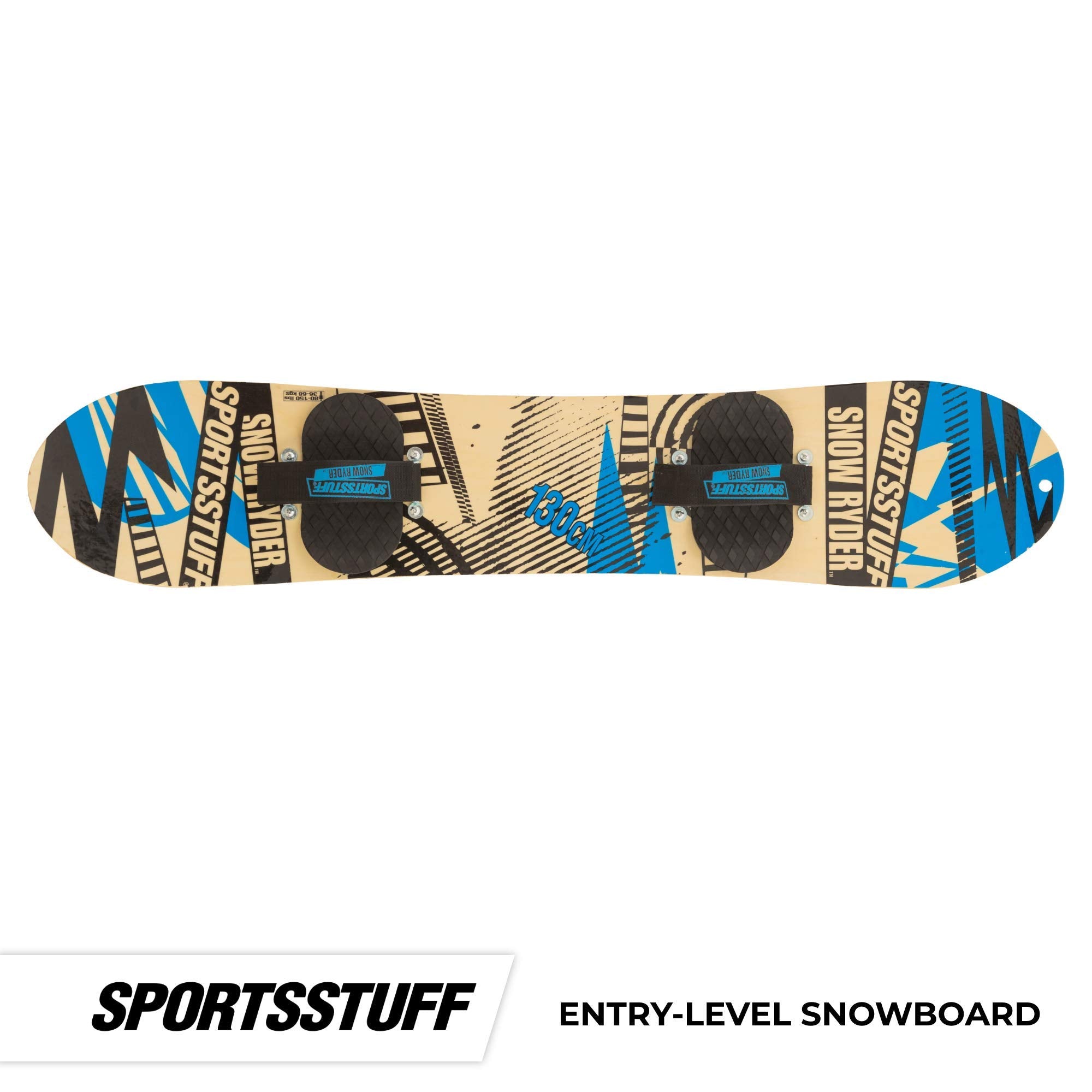 Sportsstuff Snow Ryder 130 Cm  Beginners Board, Hardwood Construction, Easy Adjustment, Blue
