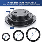 Smartmarine 6 Inch Boat Hatch Cover Black Round Non Slip Inspection Hatch W/Detachable Cover 4'' 6'' 8'' (6'')