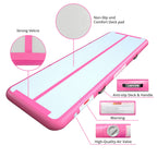 Awsum Air Gymnastics Mat 10Ft/13Ft/16Ft/20Ft/23Ft Inflatable Tumble Track Mats 4/8 Inches Thick Tumbling Mat With Electric Pump