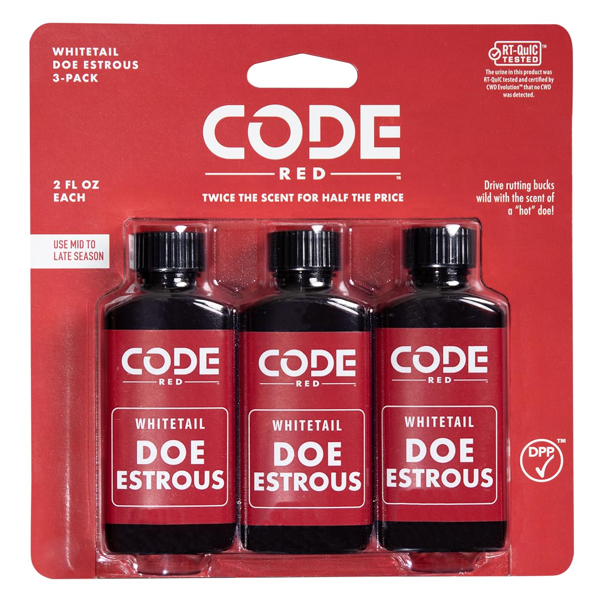 Code Blue Whitetail Doe Estrous Triple Pack , 2 Oz