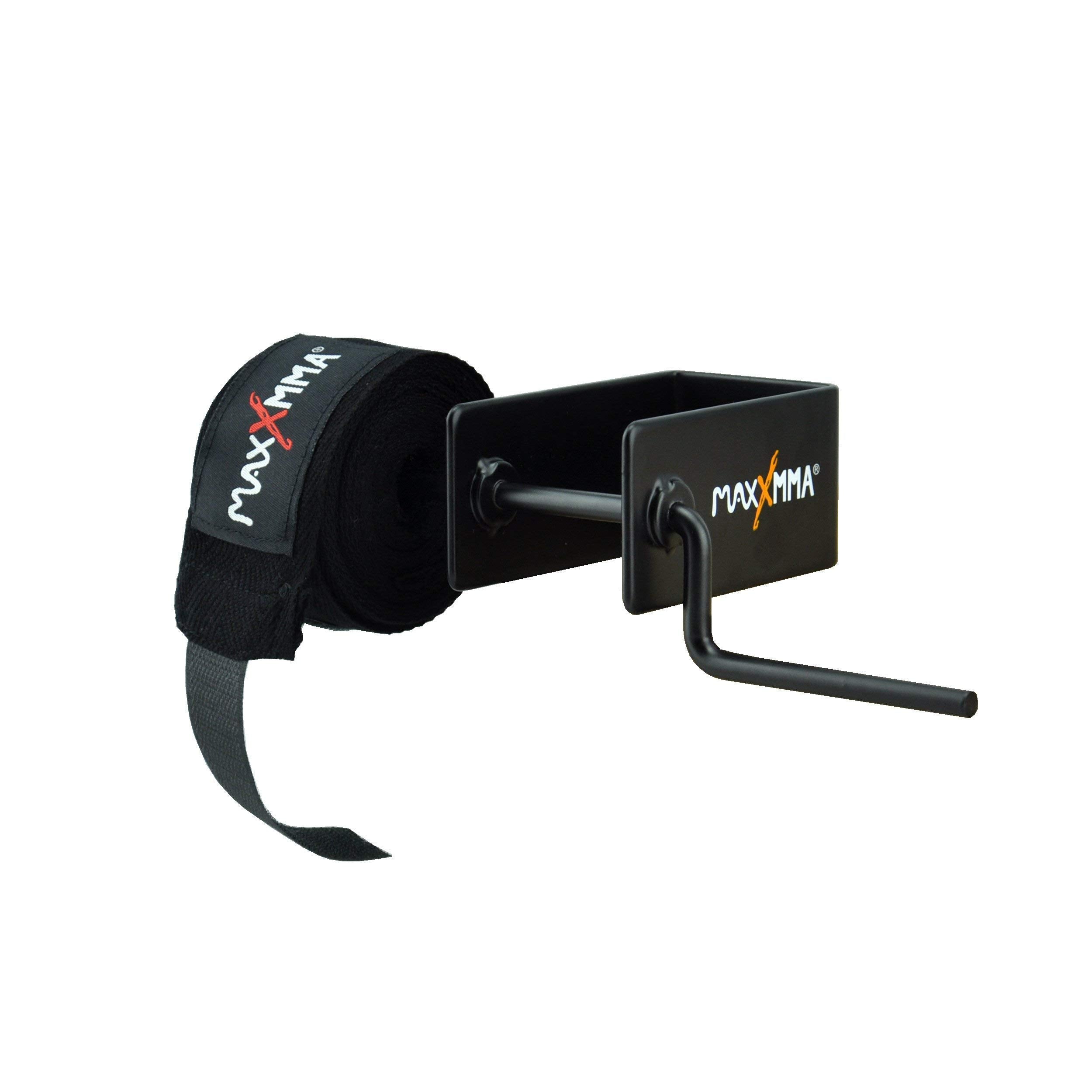 Maxxmma Mounted Metal Hand Wrap Roller Fits All Lengths Boxing And Mma Hand Wraps