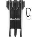 MageRabbit Dart Case, Hard Case, 3 Darts Capacity, 3 Compartments, Translucent Black, Sporty, 25 x 10 x 20 cm (Black)