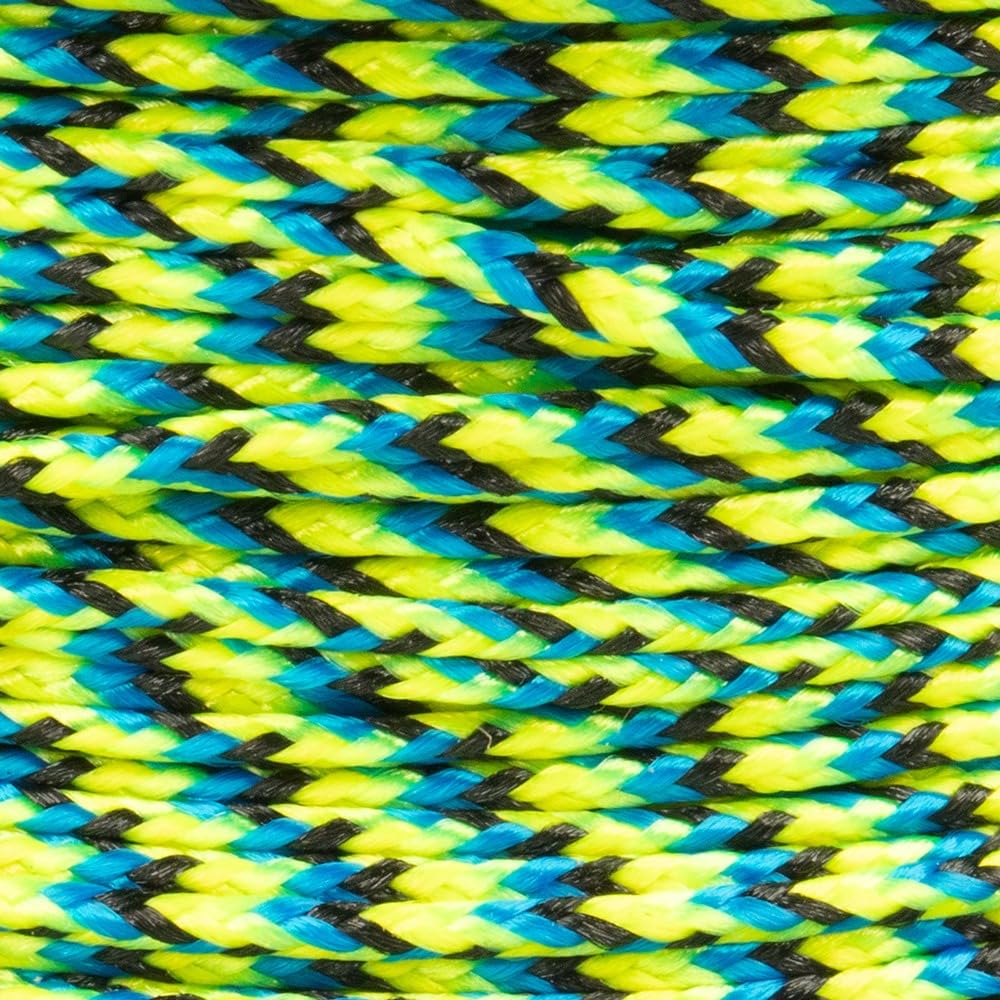 Paracord Planet Micro Paracord - Thin Braided Cord For Crafting, Fishing, And Diy Projects In 125 Ft Spools - Aquatica