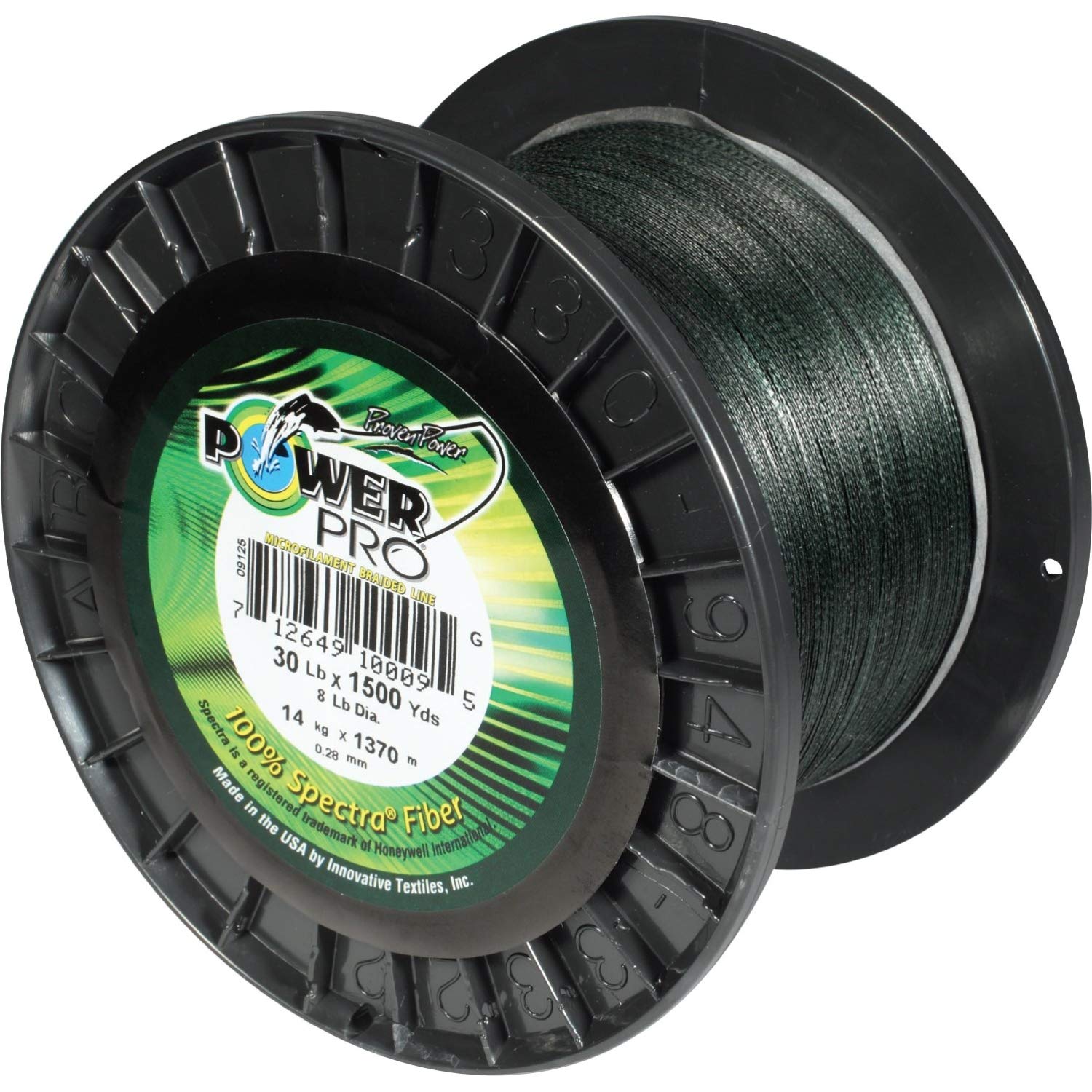Powerpro Braided Fishing Line - Moss_Green - 80Lb - 500Yd/455M (21100800500E)