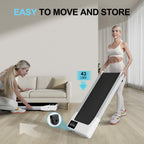 Walking Pad Treadmills For Home Office, Under Desk Walk Mat With App And Remote Control, 3 In 1 Portable Exercise Equipment, Com