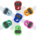 Koicaxy Electronic Finger Counter, 7-Pack Resettable 5 Digit Lcd Electronic Digital Display Finger Hand Tally Counter Counting