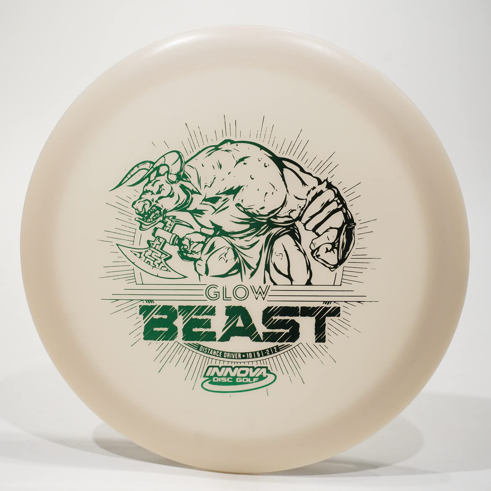 Innova Beast (Glow Dx) Driver Golf Disc, Pick Weight/Color [Stamp & Exact Color May Vary] White 175-176 Grams