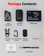 Redtiger Golf/Hunting Rangefinder, 7X Magnification 1200 Yards Laser Range Finder With Slope, Built-In Magnetic Bracket, Flag Po