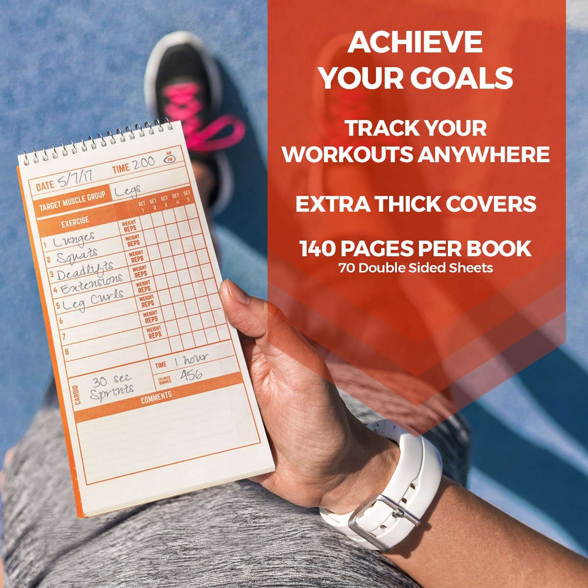 Fitness And Workout Notebook - 2023-24 Fitness Tracker Journal, Workout Log, Exercise & Weight Training Notebook Planner, Fitnes