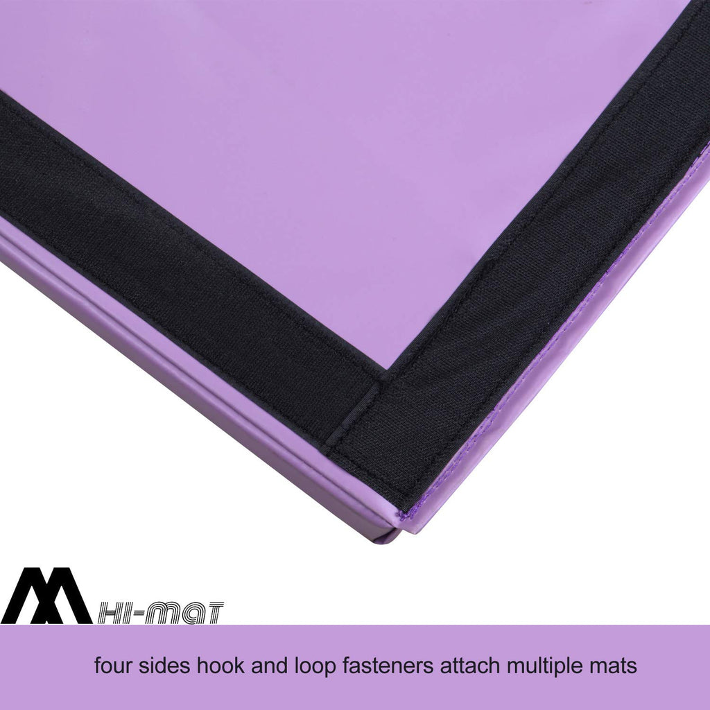 M Hi-Mat Gymnastics Mat, Folding Exercise Mat Thick Aerobics Mats Tumbling Mats For Stretching Fitness With Carrying Handles (Ex