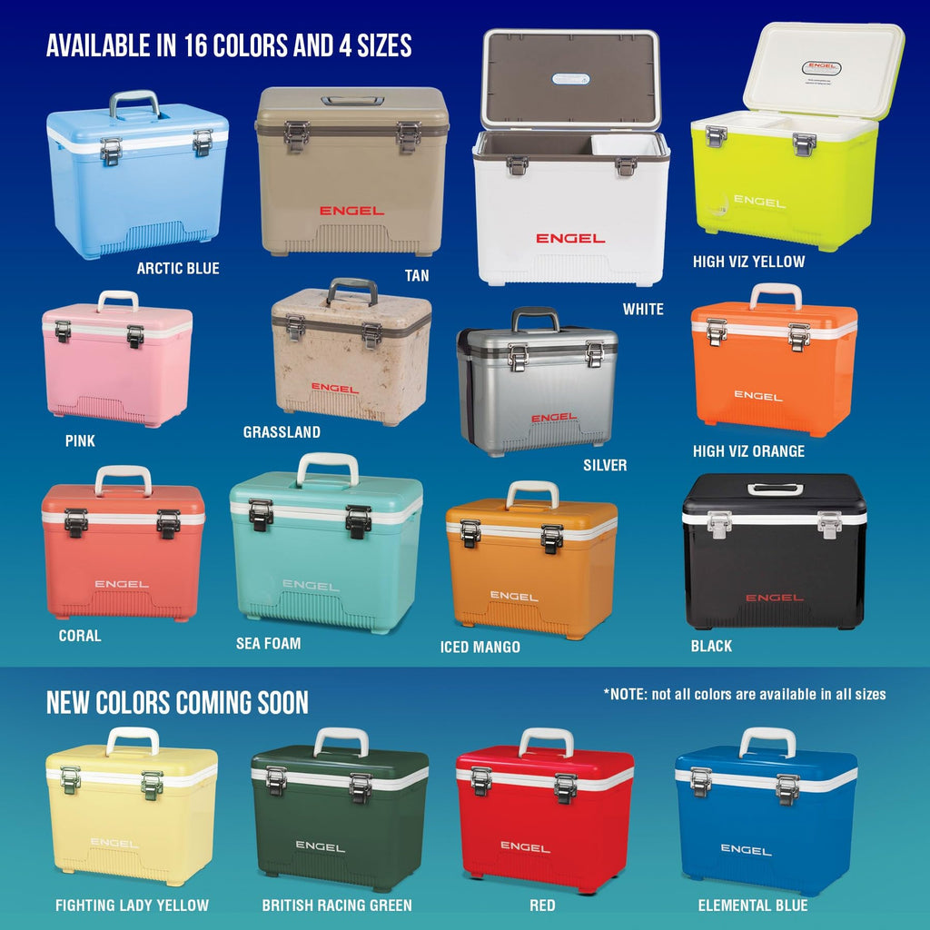 Engel Uc7 7.5Qt Leak-Proof, Air Tight, Drybox Cooler And Small Hard Shell Lunchbox For Men And Women In Tan