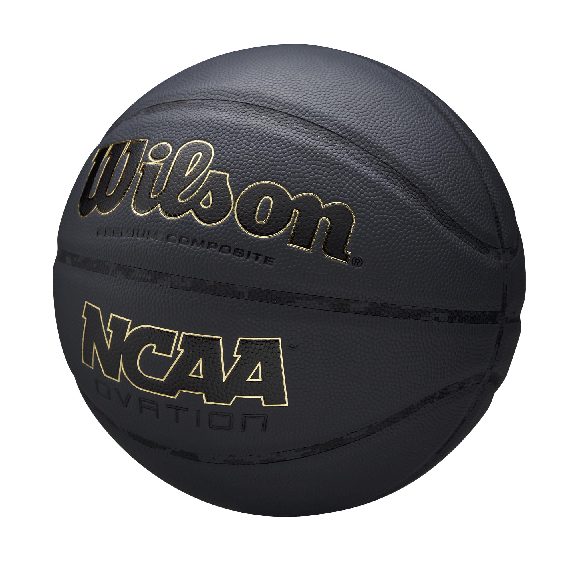 Wilson Ncaa Ovation Basketball - Charcoal, Size 7-29.5''