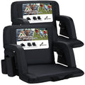 Sportneer Bleacher Chairs With Back And Cushion: 24'' Extra Wide 2.5'' Thick Comfy Cushion Stadium Seats With Armrest, 6 Adjusta