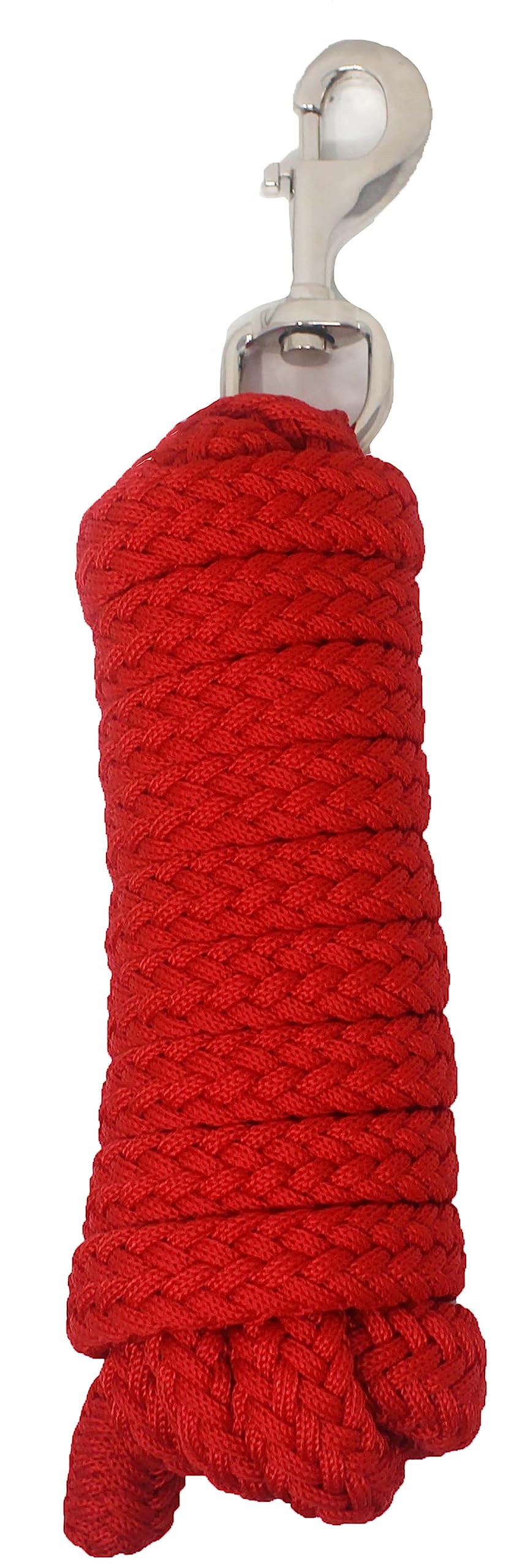 Horse 8' Soft Round Braided Turquoise Nylon 3/4 Lead Rope w/SS Snap 605SE01RD