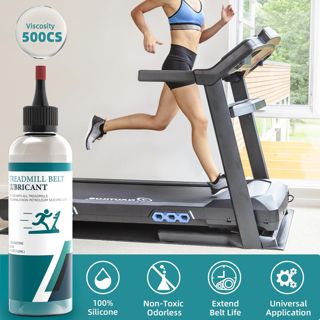 Treadmill Belt Lubricant, 100% Silicone Treadmill Lube High-Temperature Resistant Stable Non-Toxic Odorless Lubricant, With Appl