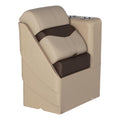 Lippert Rockport Series 17 Right Pontoon Chaise, Measures 17 L x 32.5 W x 26 H, Marine-Grade Vinyl, High-Density Foam, Easy Inst
