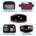 Vorolo Fanny Pack Christmas Gift For Women And Men Crossbody Bag Belt Bag Bum Bag With Adjustable Strap For Sportswine Red