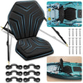 Hlogree 6-Point Attachment - Thick Padded Kayak Seat Cushion With Back Support,Extra Cushioned Kayak Replacement Seat Universal